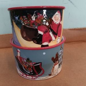 Christmas- 2 large ramekins